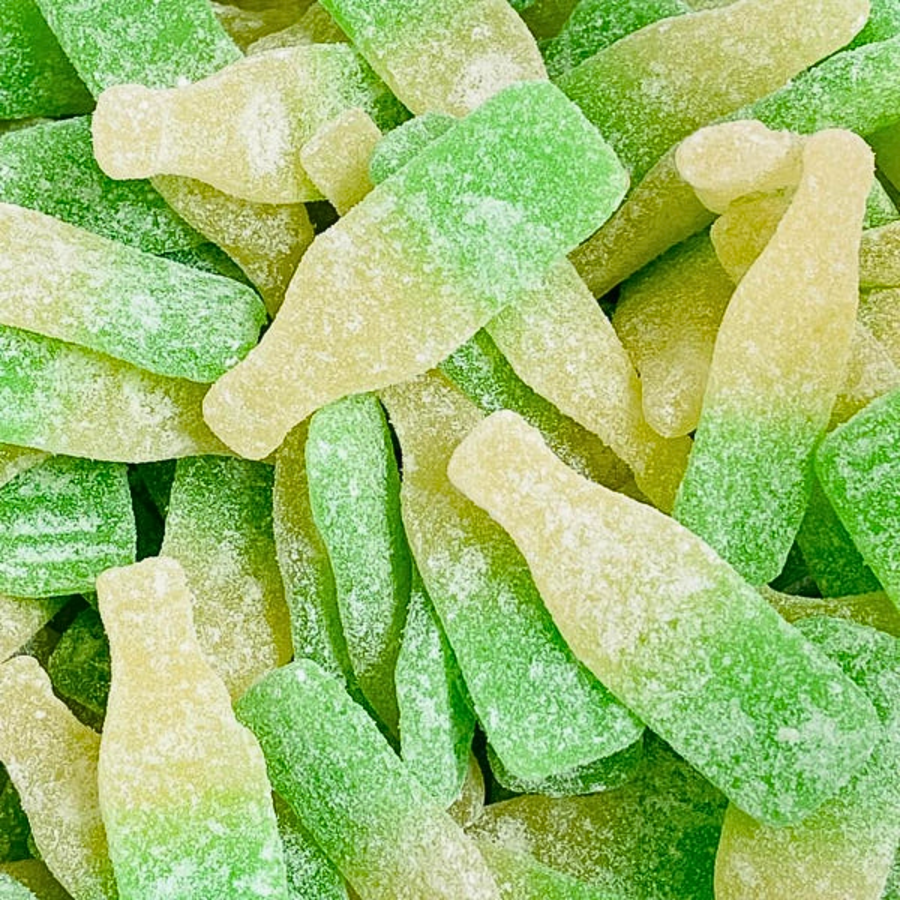 Sour Pear Soda Bottles